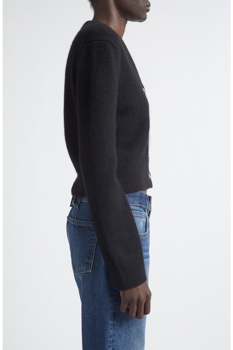 The Sloane Cashmere & Silk Cardigan, Alternate, color, BLACK