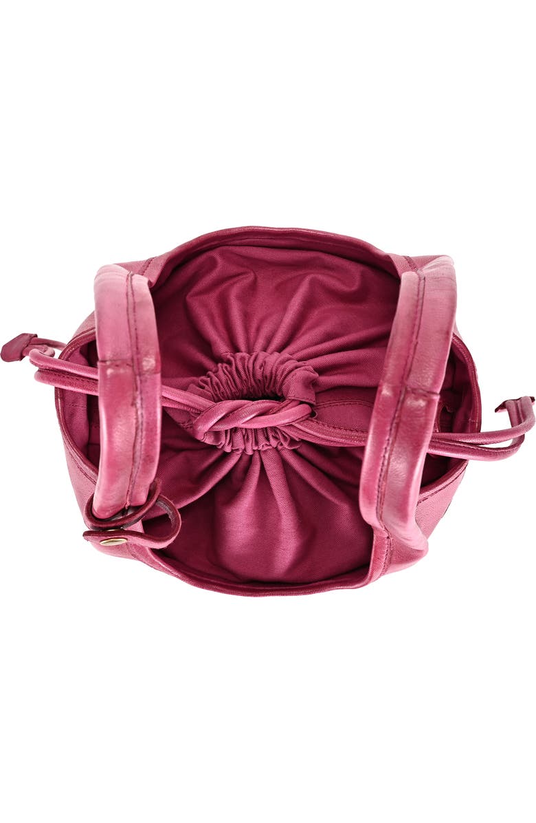 OLD TREND Lily Small Handwoven Everyday Leather Tote, Alternate, color, Fuchsia