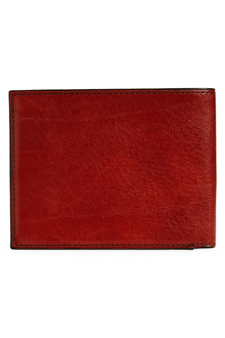 ID Flap Leather Wallet, Alternate, color, COGNAC