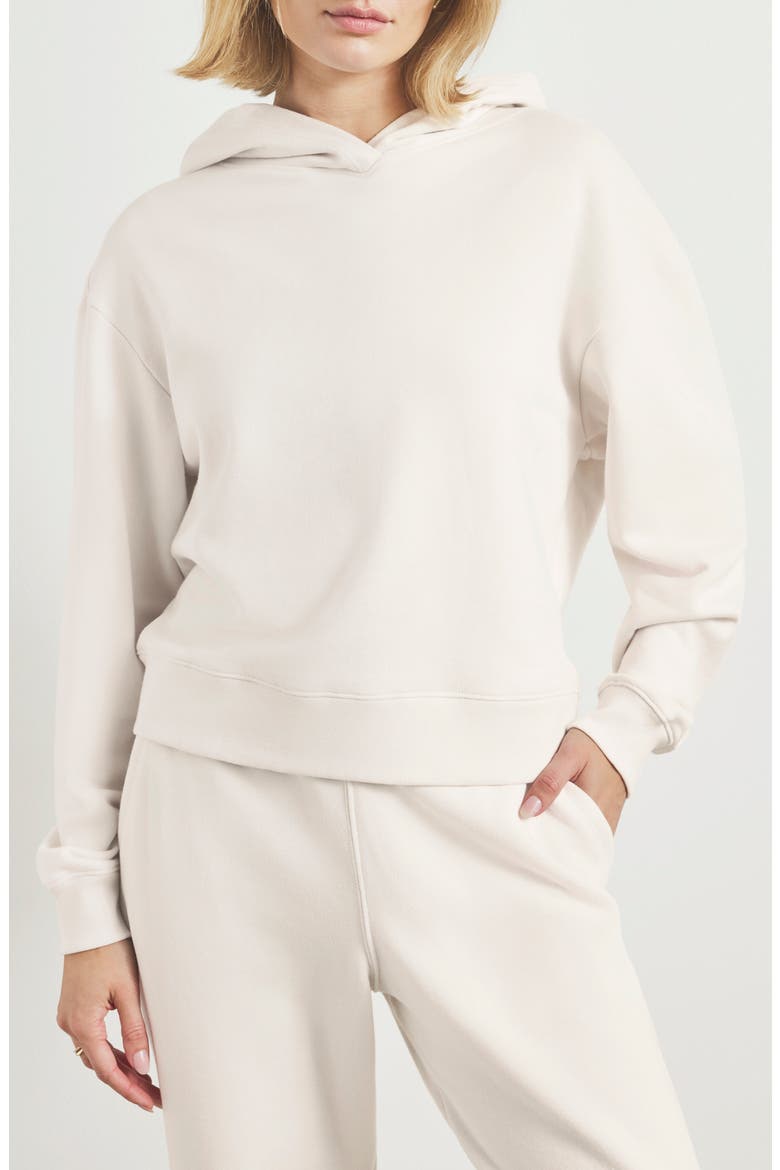 Laguna Lounge Cotton Hoodie, Main, color, MOONSTONE WHITE