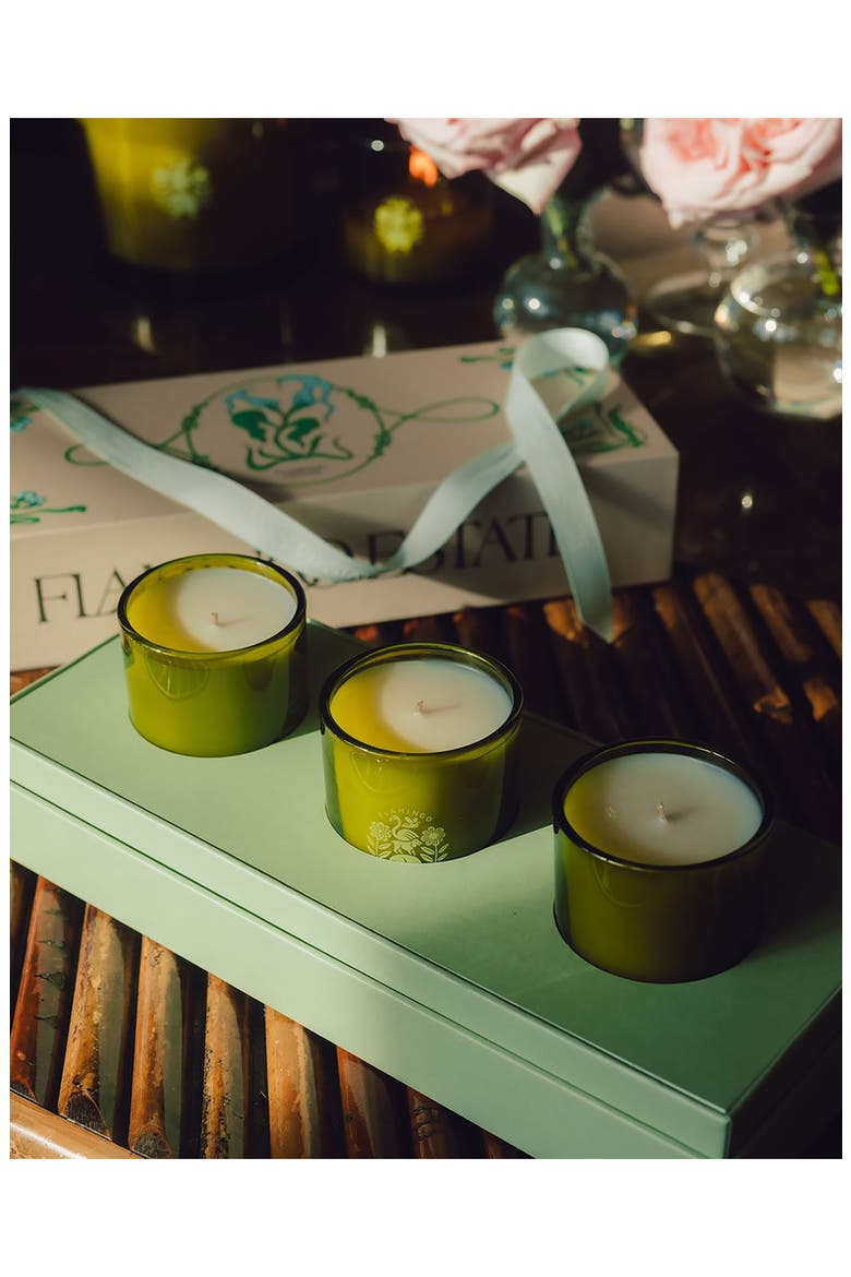 The Mini Three Sisters Candle Set, Alternate, color, GREEN