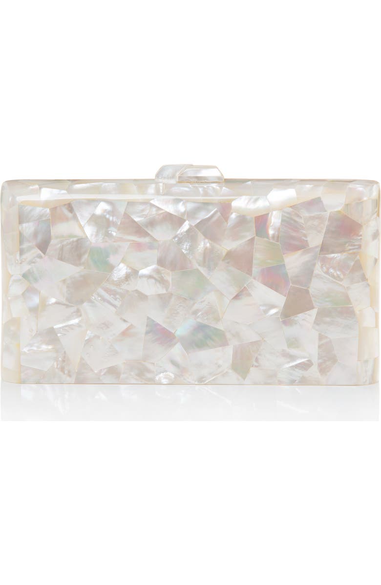 Freya Rose Aphrodite Mother of Pearl Bag Ivory, Main, color, Ivory