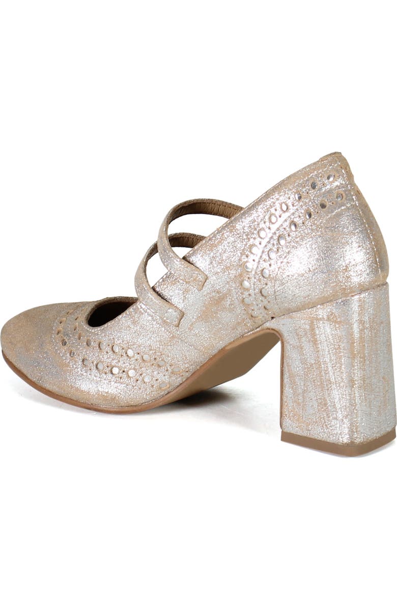 Diba True JET LINER Leather Mary Jane Heel, Alternate, color, Silver