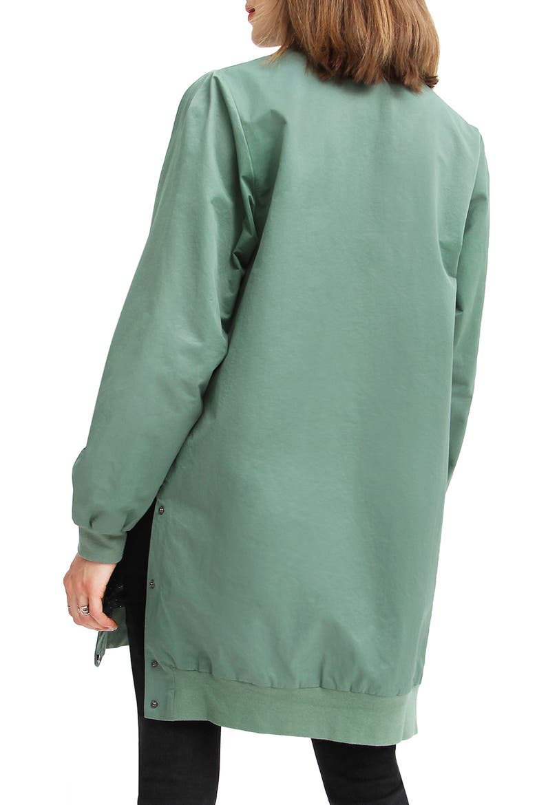 BELLE AND BLOOM Chasing You Long Bomber Jacket, Alternate, color, MILITARY