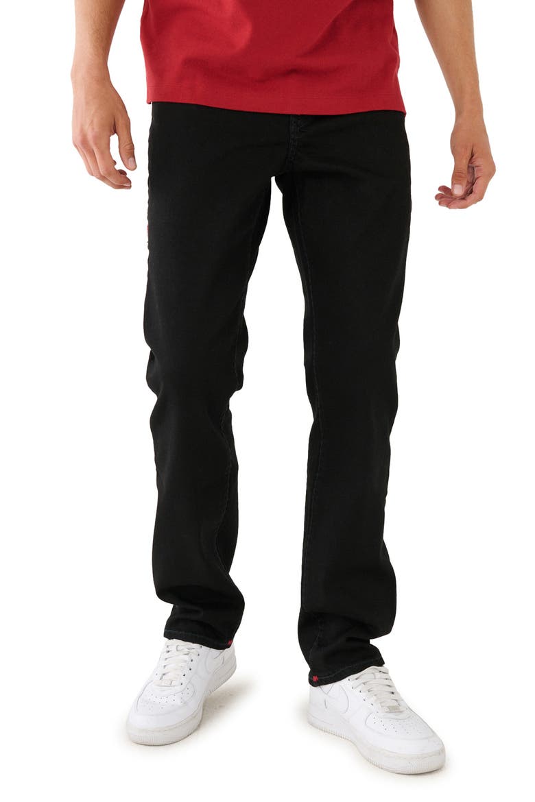 Ricky Super 'T' Relaxed Straight Leg Jeans, Main, color, 2SBBODYRINSEBLACK