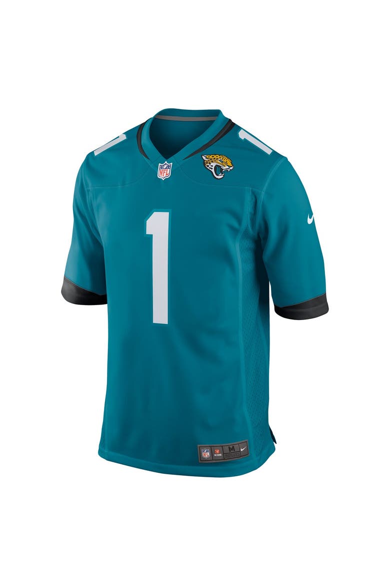 Men's Nike Travis Etienne Teal Jacksonville Jaguars Game Jersey, Alternate, color, Teal