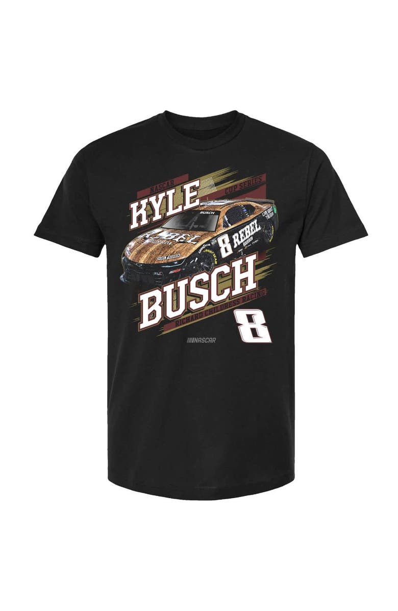 NASCAR Men's Richard Childress Racing Team Collection Black Kyle Busch Cheddar's Car T-Shirt, Alternate, color, Black