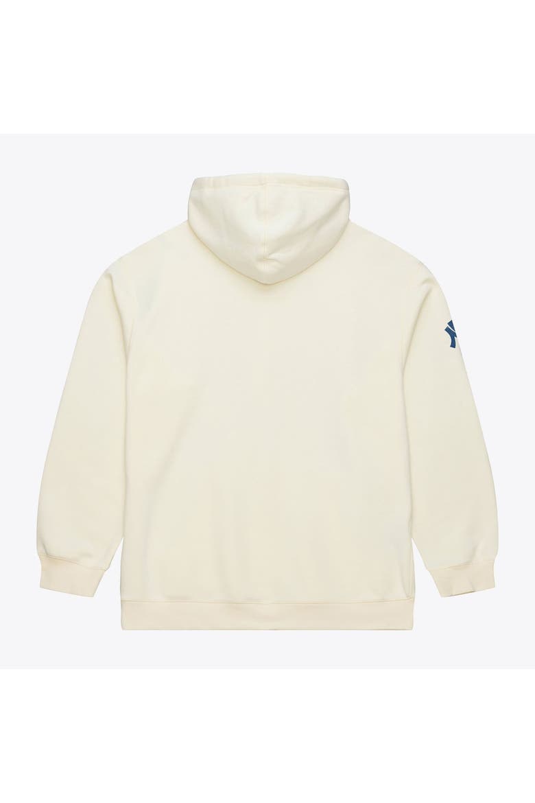 Men's Mitchell & Ness Derek Jeter Cream New York Yankees Throwback Name & Number Hoodie, Alternate, color, Cream