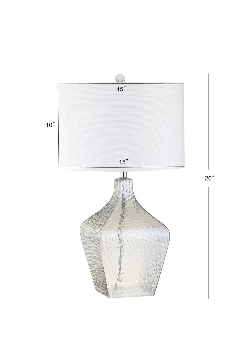 Jane 26" Glass LED Table Lamp, Clear, Alternate, color, Clear