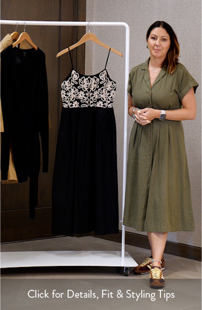 Cornelli Detail Sleeveless Midi Dress, sales video thumbnail