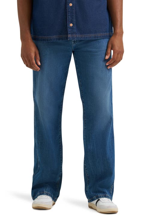 Loose Straight Leg Jeans (Retro Blue)