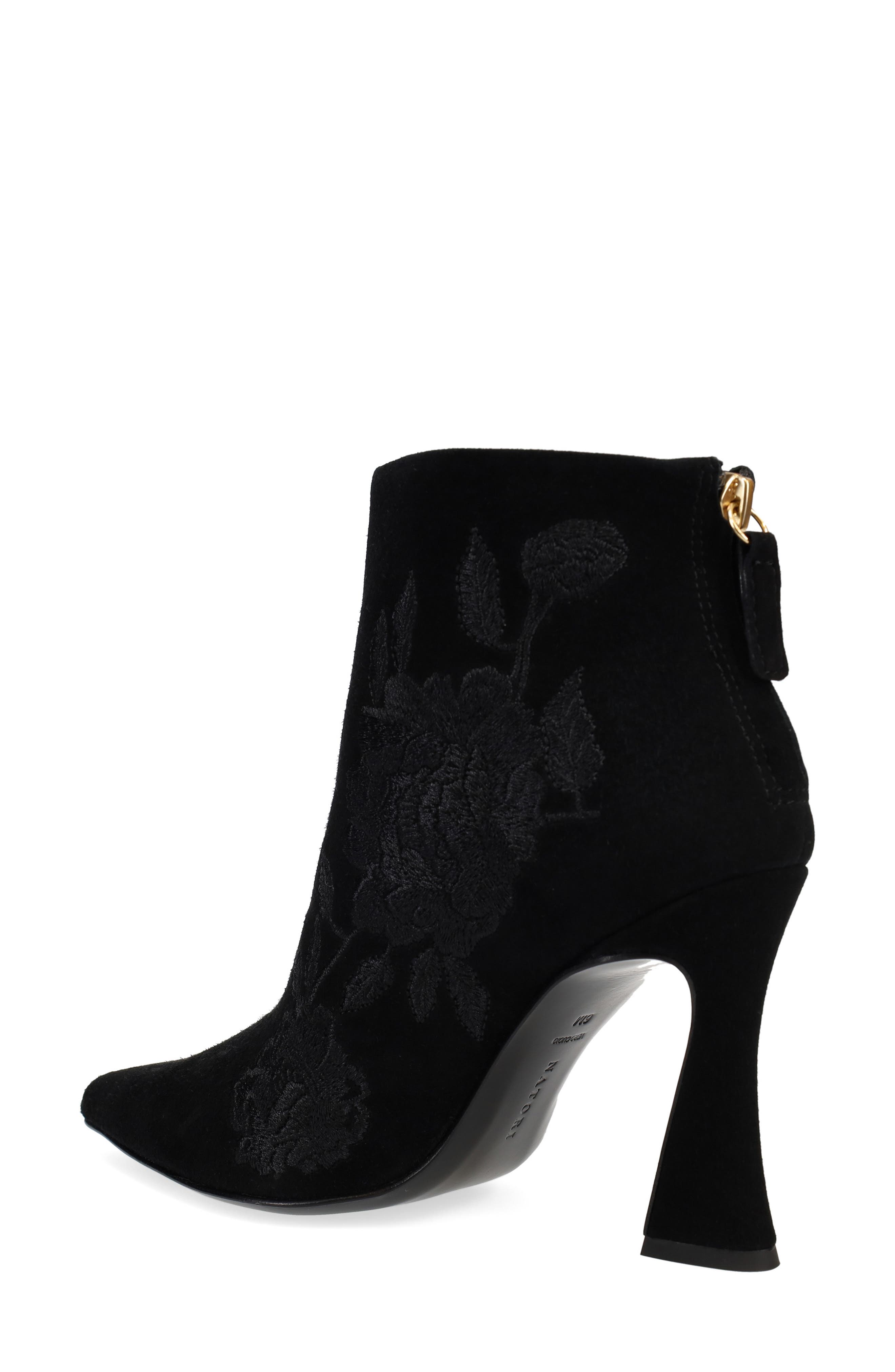 Natori Mitsu Pointed Toe Bootie, Alternate, color, Black