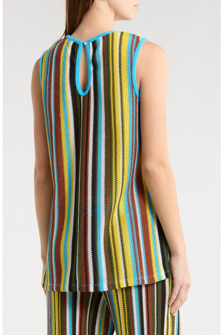 Valley Stripe Open Stitch Knit Top, Alternate, color, SKATE STRIPE