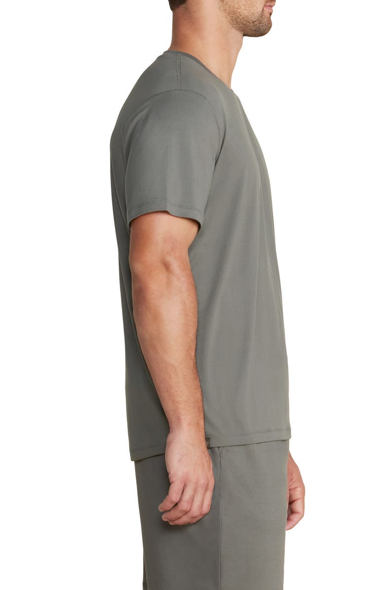 Barefoot Dreams<sup>®</sup> Butterchic Knit Light T-Shirt, Alternate, color, Olive Branch