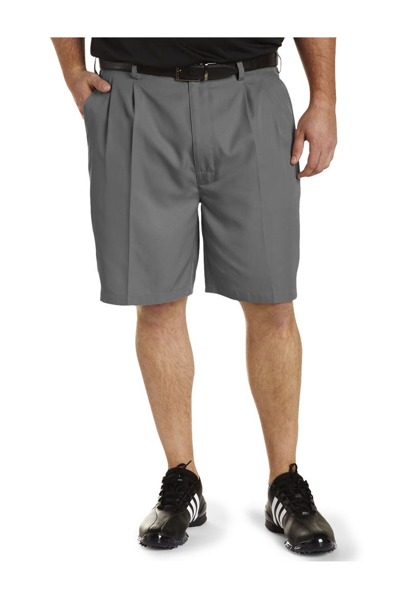 Golf Performance Pleated Shorts, Main, color, GREY