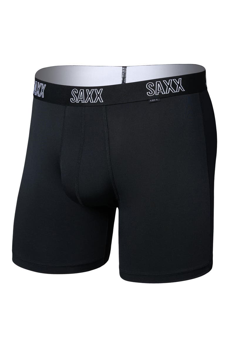 DropTemp™ Cooling Mesh Relaxed Fit Boxer Briefs, Main, color, BLACK