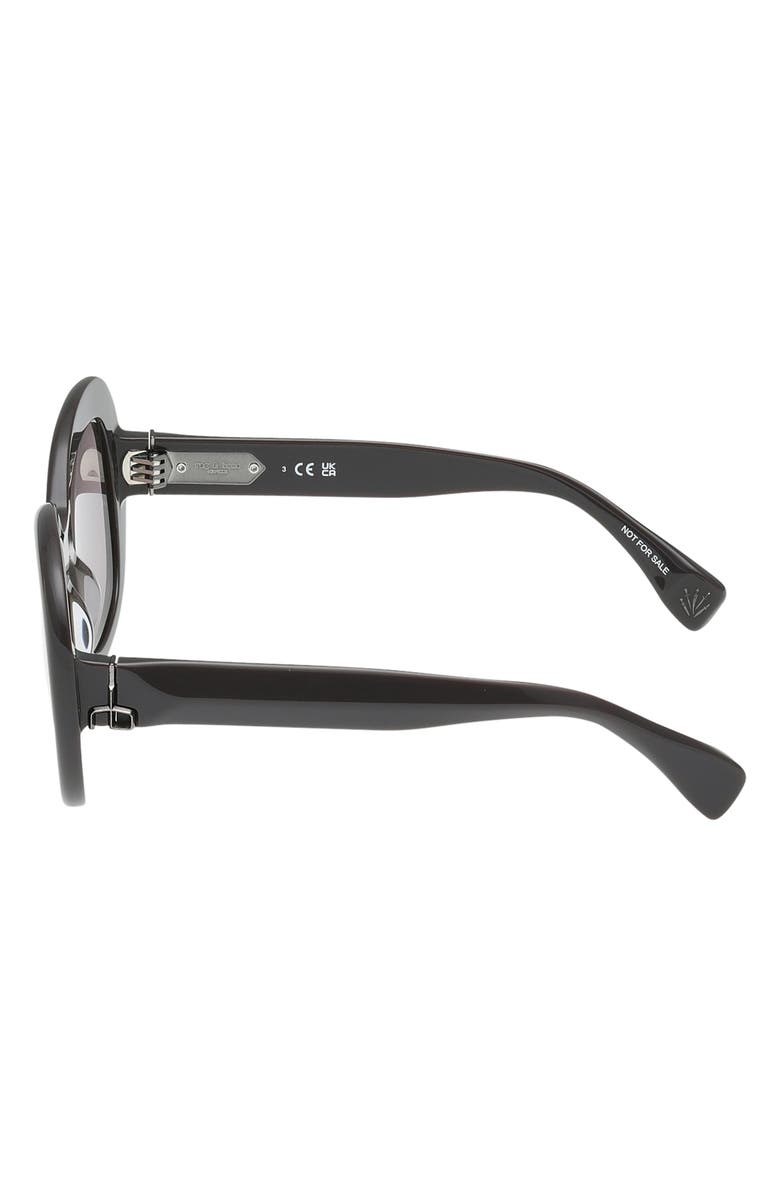 rag & bone 52mm Round Sunglasses, Alternate, color, Shiny Fudge / Fudge Lenses