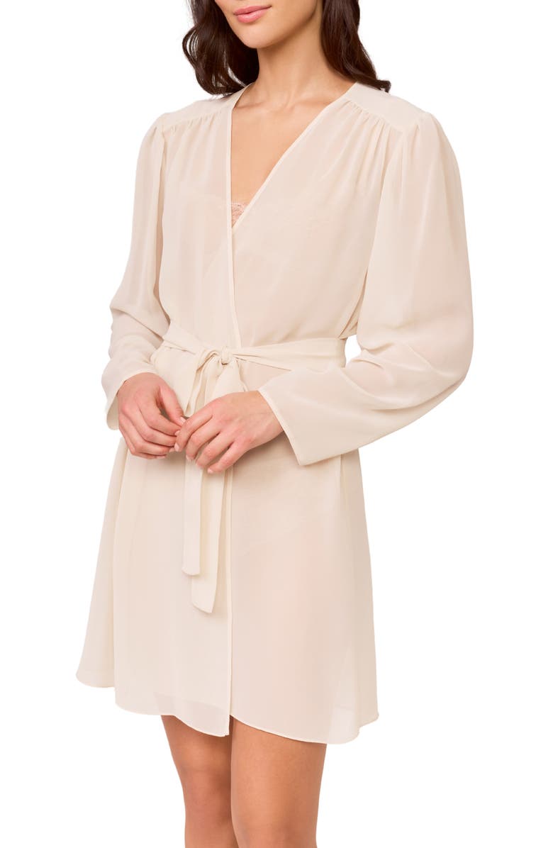 Rya Collection Lovely Sheer Chiffon Wrap, Main, color, Champagne