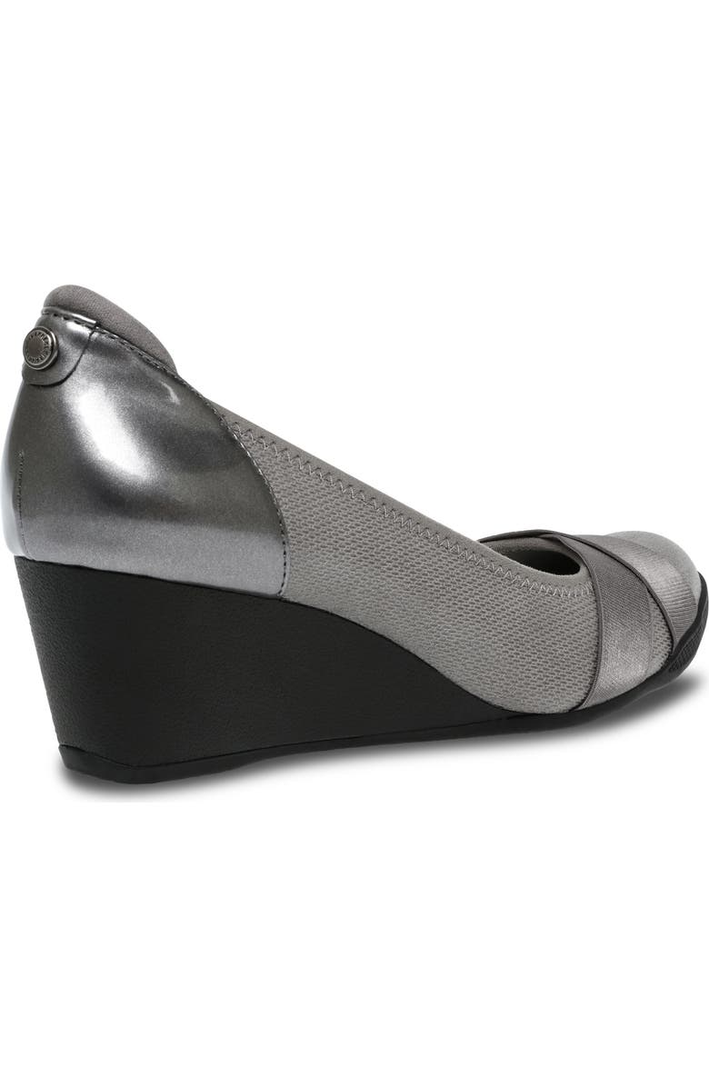 Anne Klein Timeout Wedge Pump, Alternate, color, Pewter