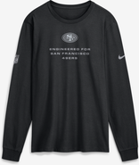 Nike Men's Nike Black San Francisco 49ers Sideline Bold Arch Star Dri-FIT Long Sleeve T-Shirt