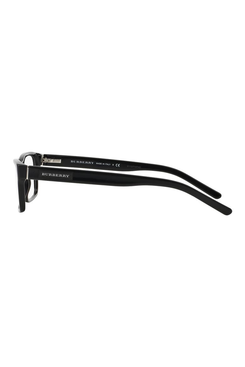 54mm Rectangular Reading Glasses, Alternate, color, BLACK