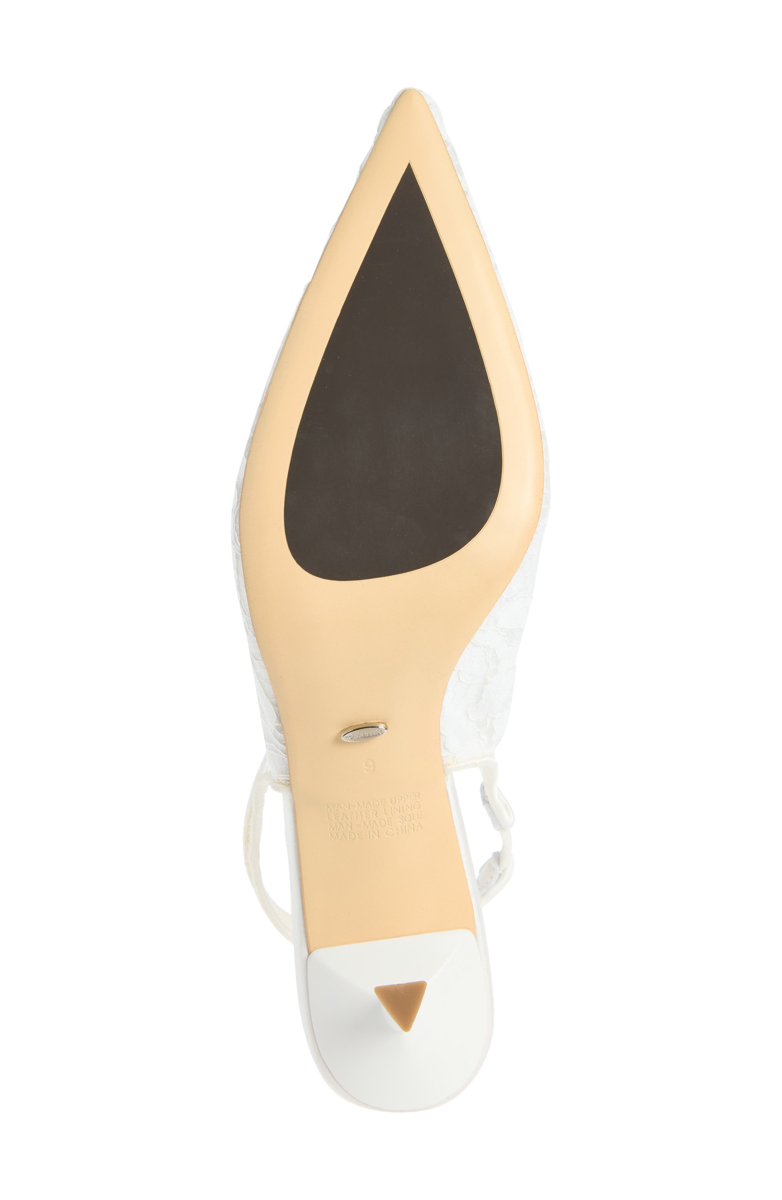 Breeze Slingback Pointed Toe Pump, Alternate, color, IVORY BROCADE