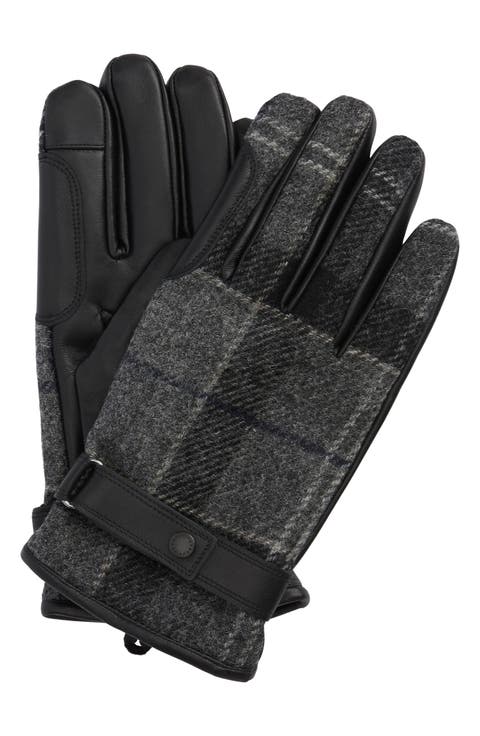 Newbrough Waterproof Tartan Mixed Media Gloves