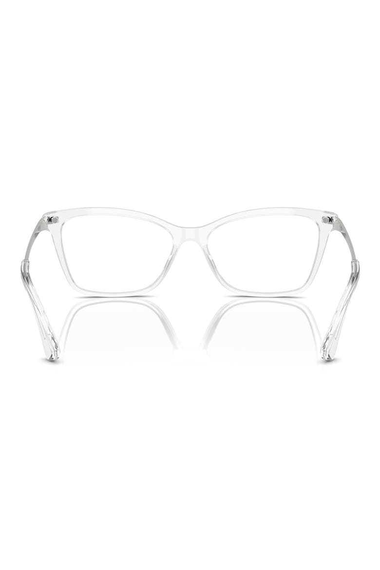 56mm Rectangular Optical Glasses, Alternate, color, CRYSTAL