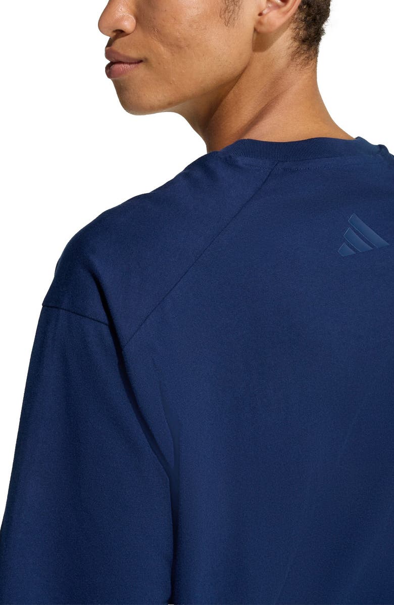 adidas Animal Pop Patch T-Shirt, Alternate, color, Night Indigo