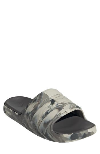 Adidas Originals Adidas Znscape Slide Sandal In Silver Pebble/charcoal