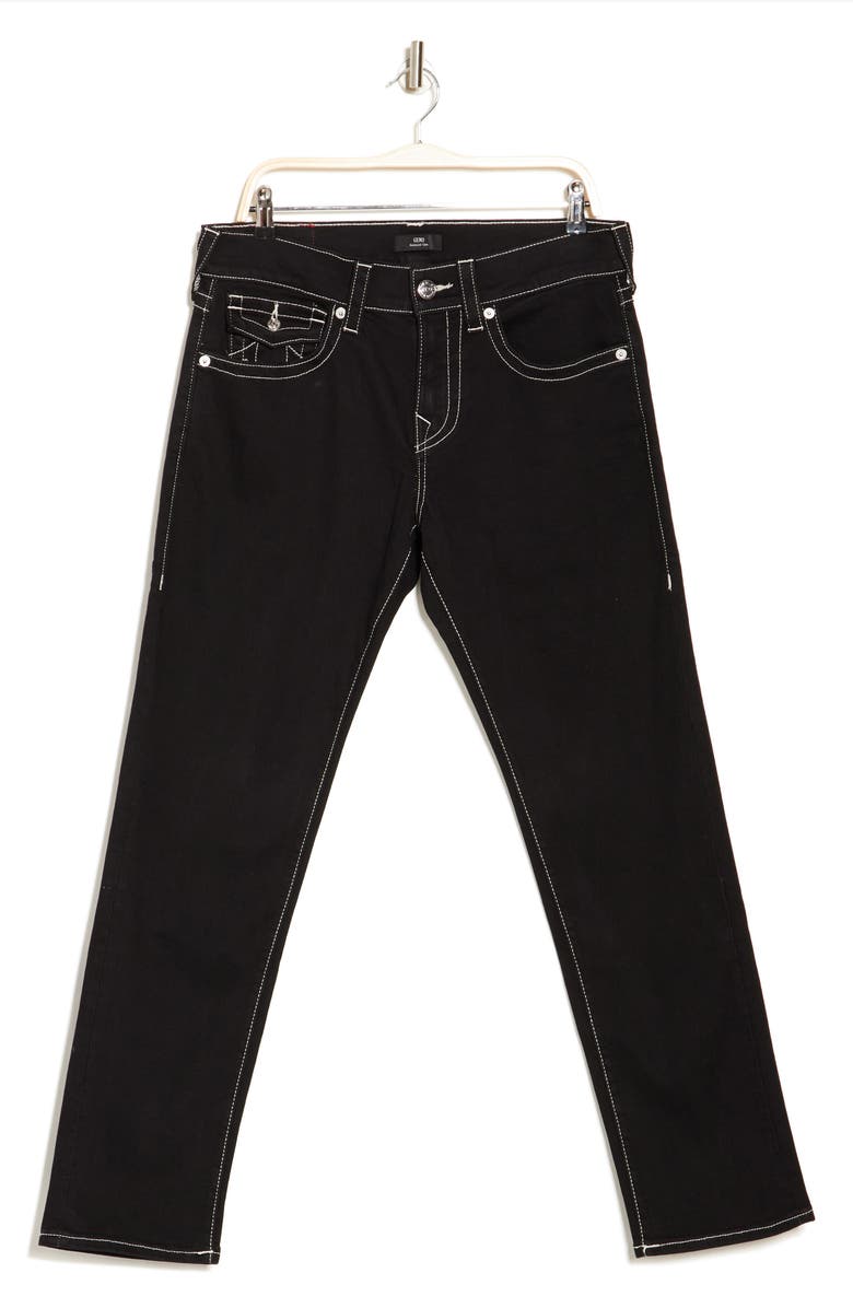True Religion Brand Jeans Geno Slim Fit Jeans, Alternate, color, 2Sb Body Rinse Black