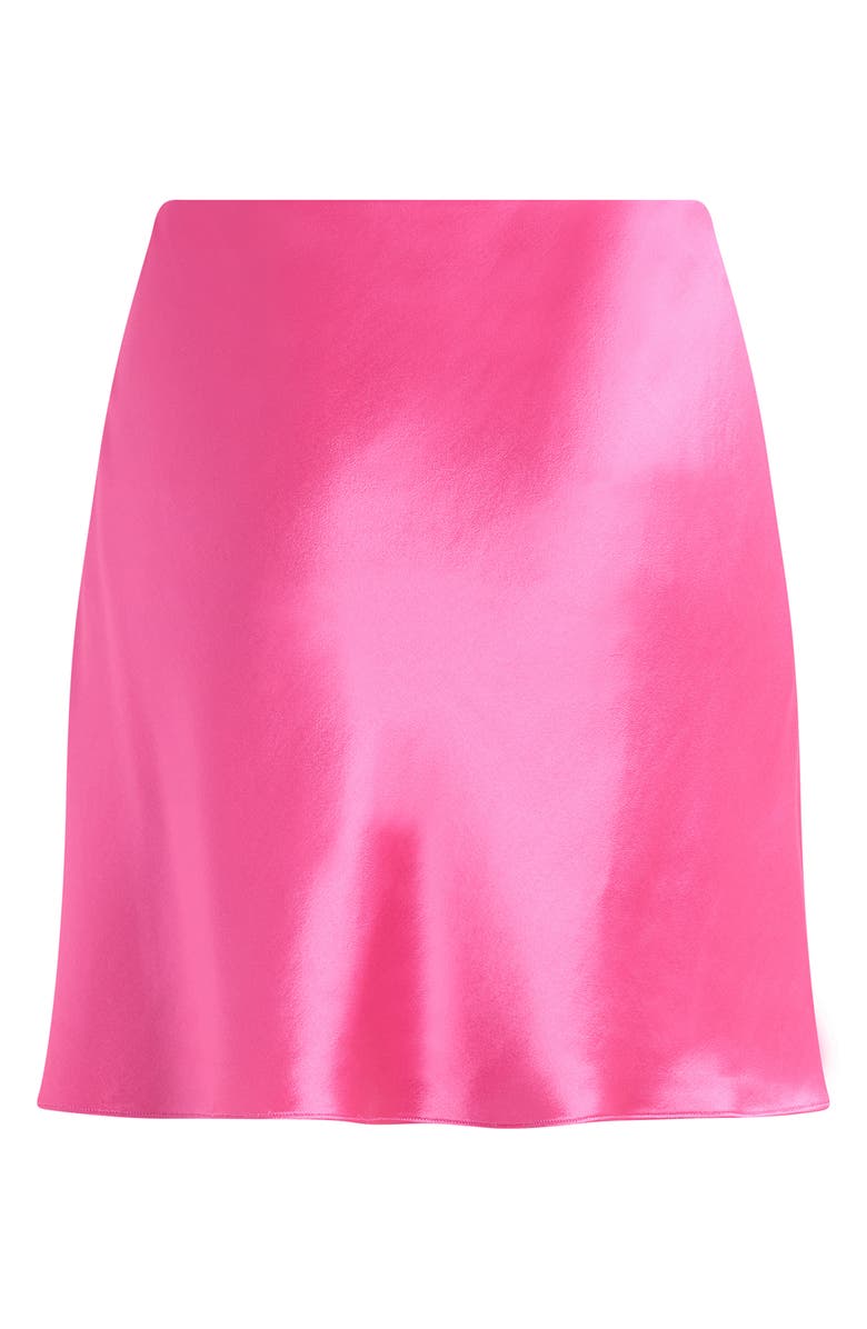 Favorite Daughter Flirt Satin Miniskirt, Alternate, color, Flamingo