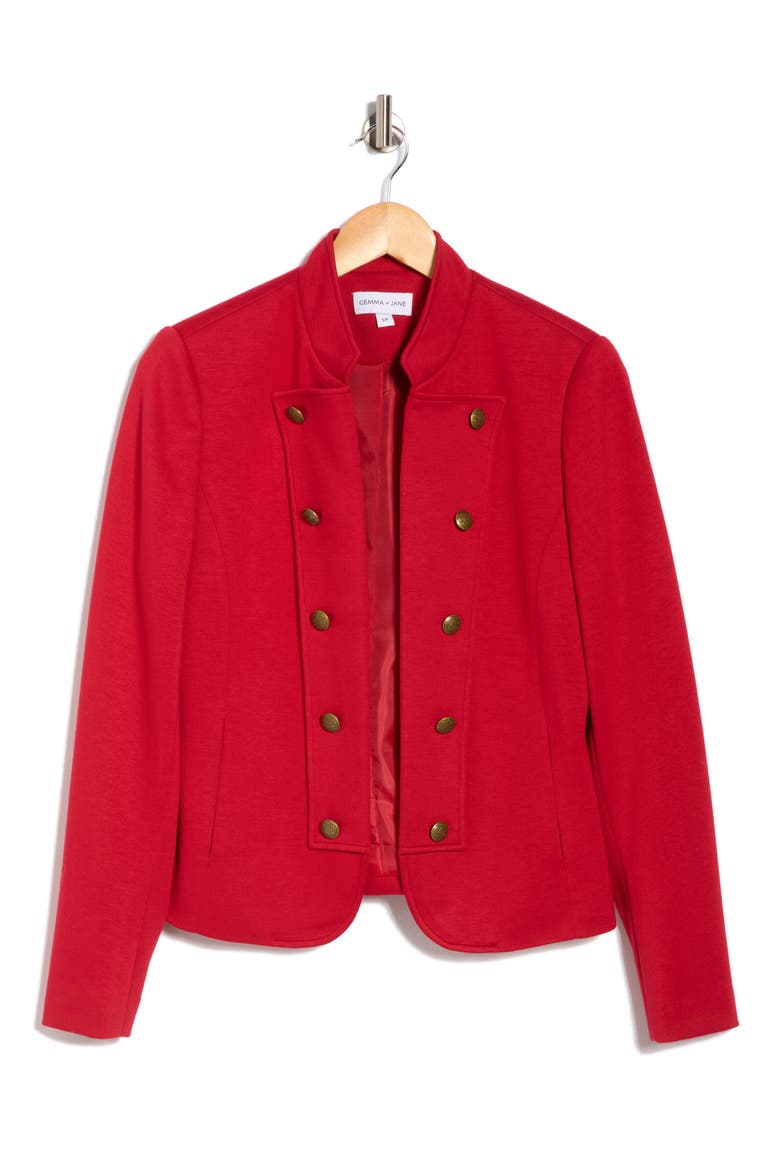 Military Band Jacket, Alternate, color, JESTER RED