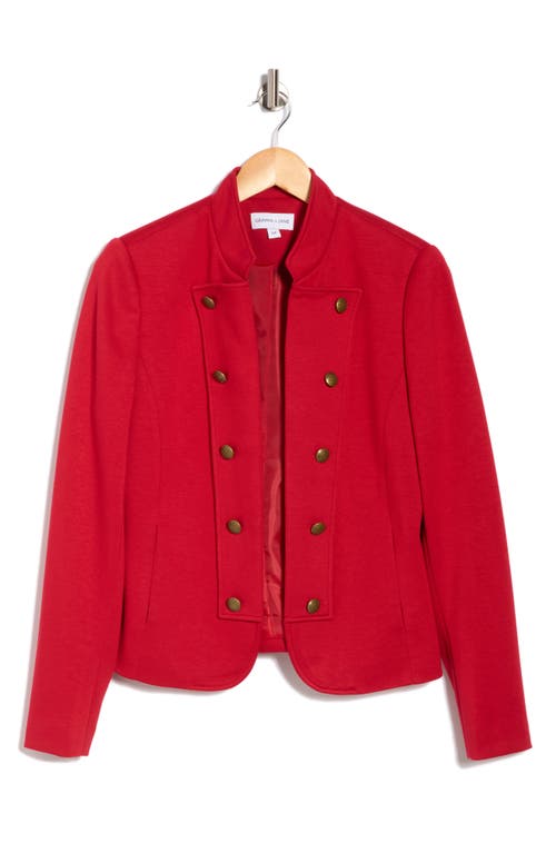 Gemma + Jane Military Band Jacket In Red