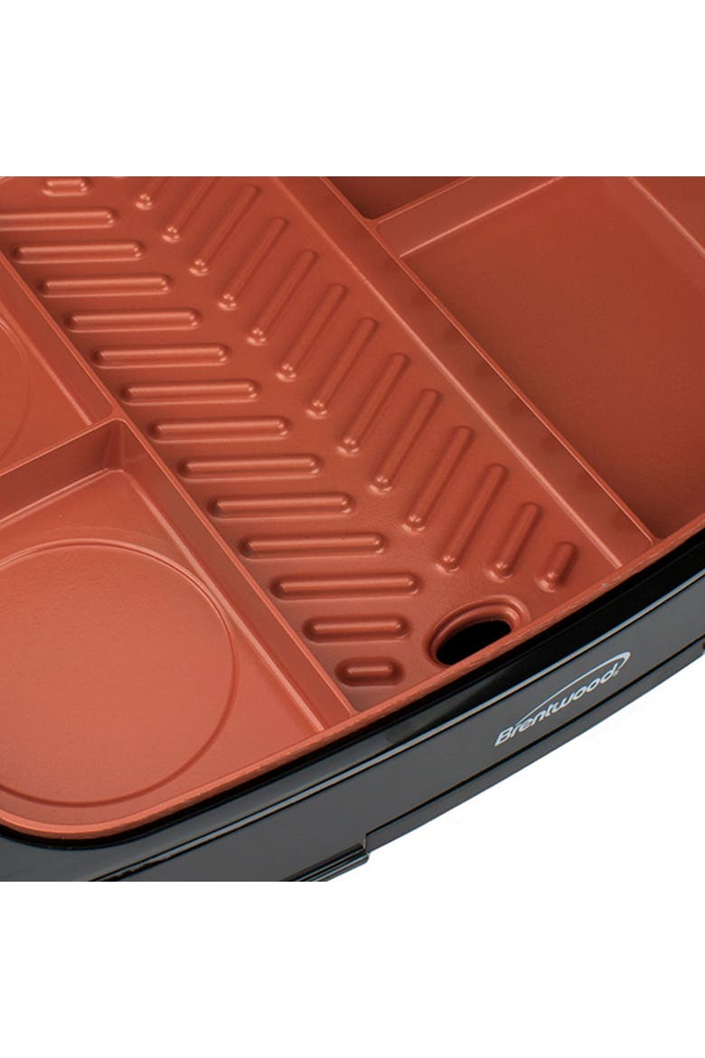 Electric Indoor Grill with Non-Stick Copper Coating, Alternate, color, Black