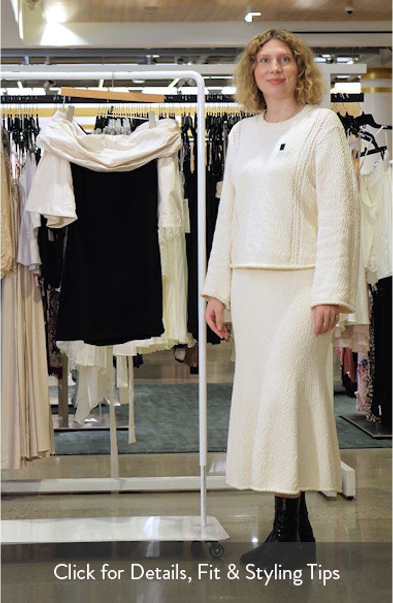 Harper Mixed Media Off the Shoulder Minidress, sales video thumbnail