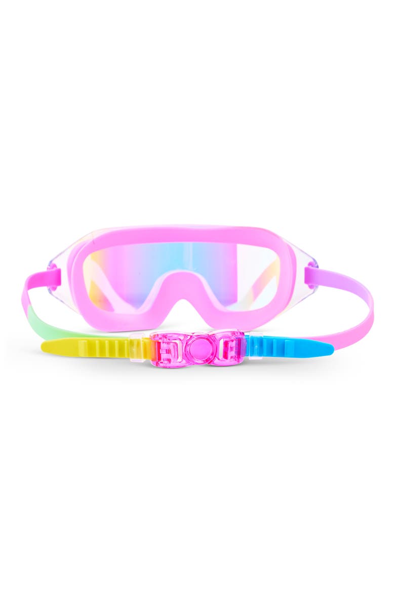 Kids' Hologlow Swim Goggles, Alternate, color, BRIGHT PINK
