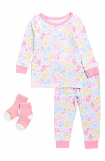 SLEEP ON IT Fitted Two-Piece Pajamas & Socks Set