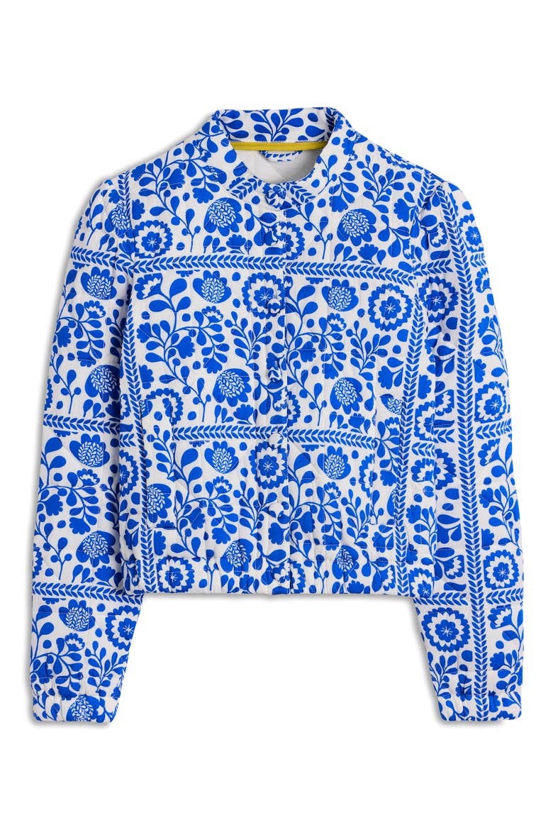 Highbury Print Quilted Jacket, Alternate, color, VINE TILE