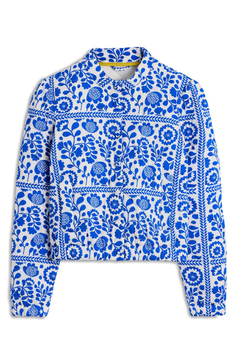 Boden Highbury Print Quilted Jacket, Alternate, color, 