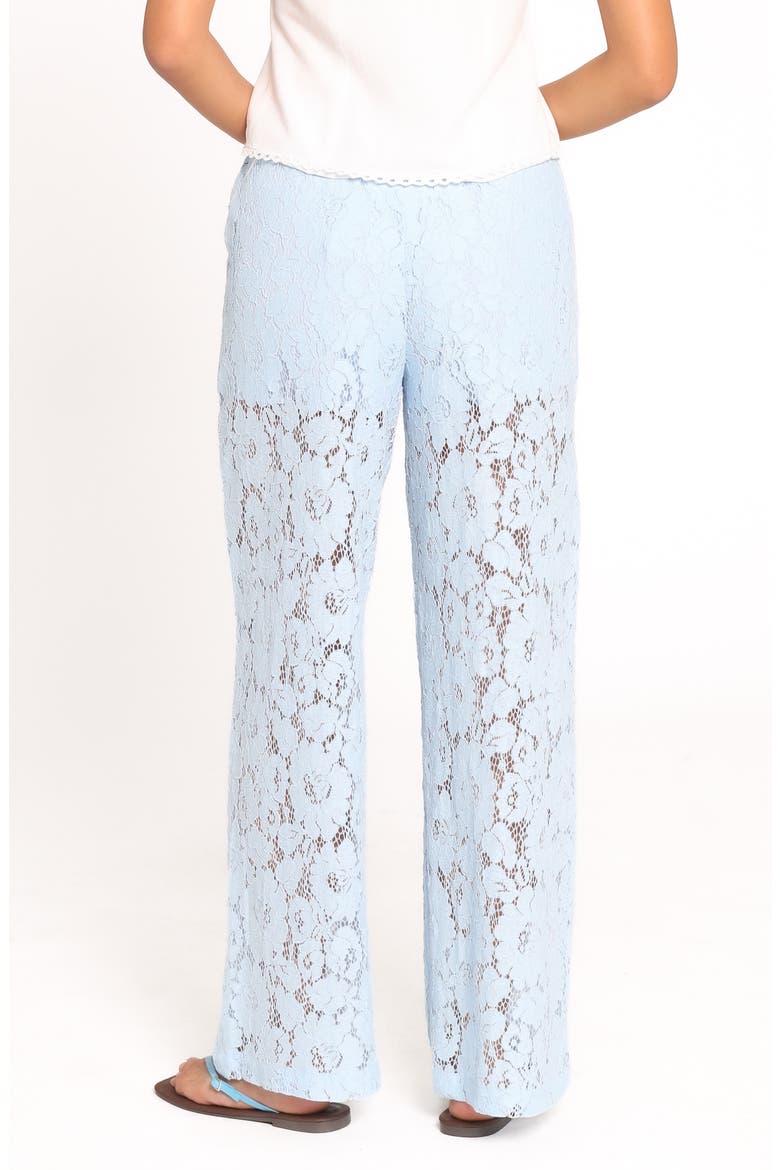 Sabina Lace Wide Leg Pants, Alternate, color, BABY BLUE