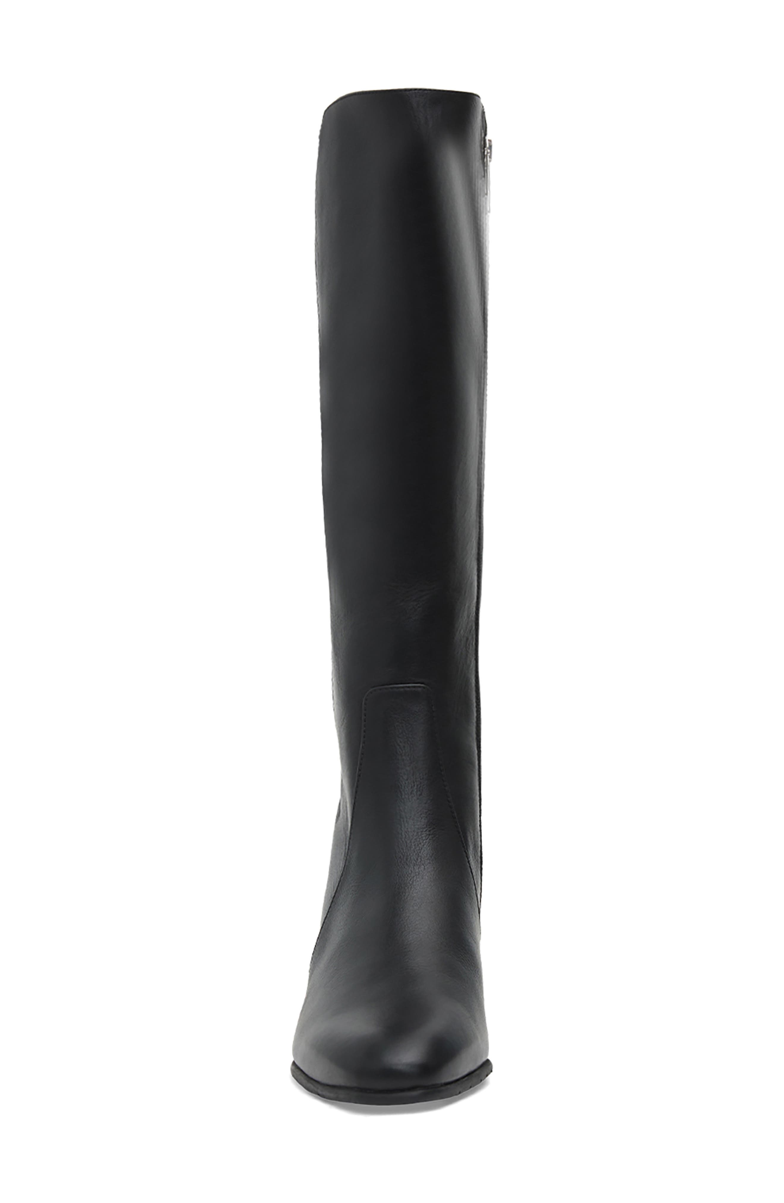 Frisa Waterproof Knee High Boot, Alternate, color, BLACK LEATHER