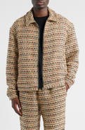 DIET STARTS MONDAY Tweed Zip Jacket