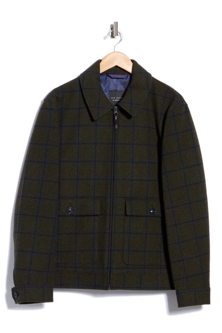 Plaid Jacket, Main, color, OLIVE