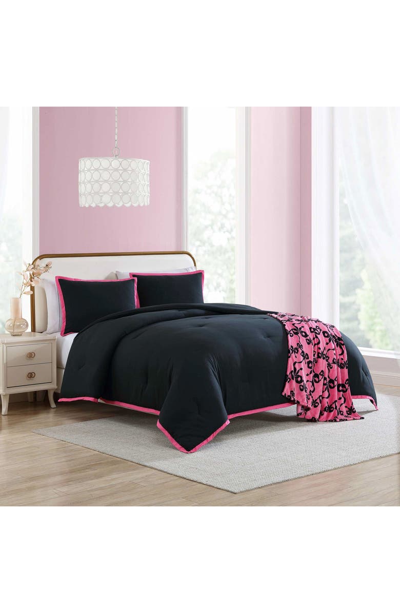 Betsey Johnson Signature Hotel Reversible Comforter & Sham Set, Alternate, color,