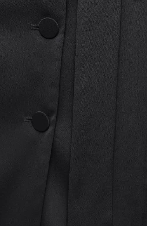 Dkny Long Sleeve Double Breasted Blazer Dress In Black
