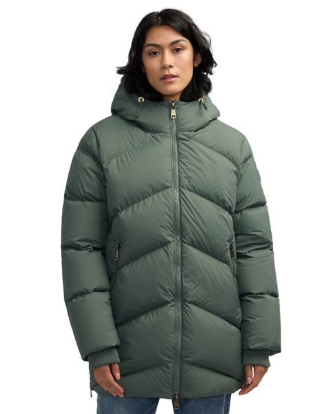 Women's Fallon Boxy Inverted Chevron Quilted Puffer