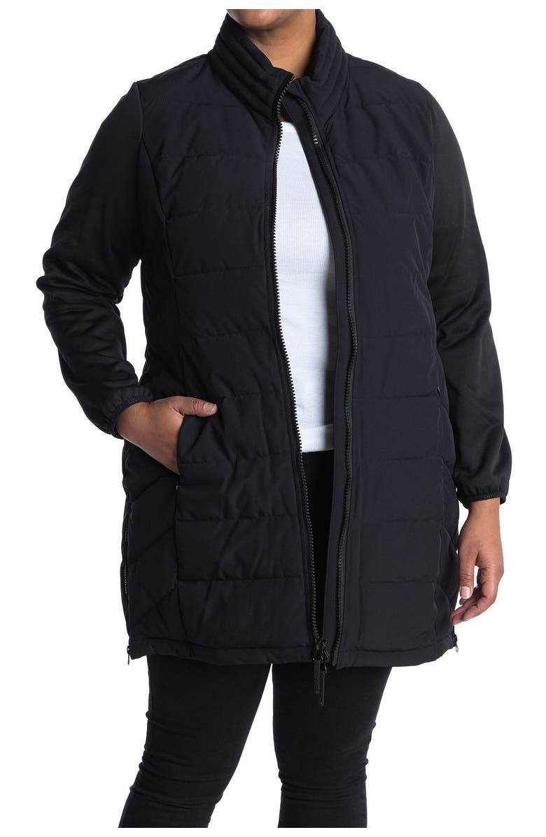 Marc New York Performance Standing Collar Long Puffer Coat, Main, color, 