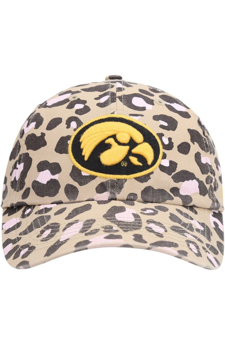 '47 Women's '47 Khaki Iowa Hawkeyes Bagheera Clean Up Adjustable Hat, Alternate, color,