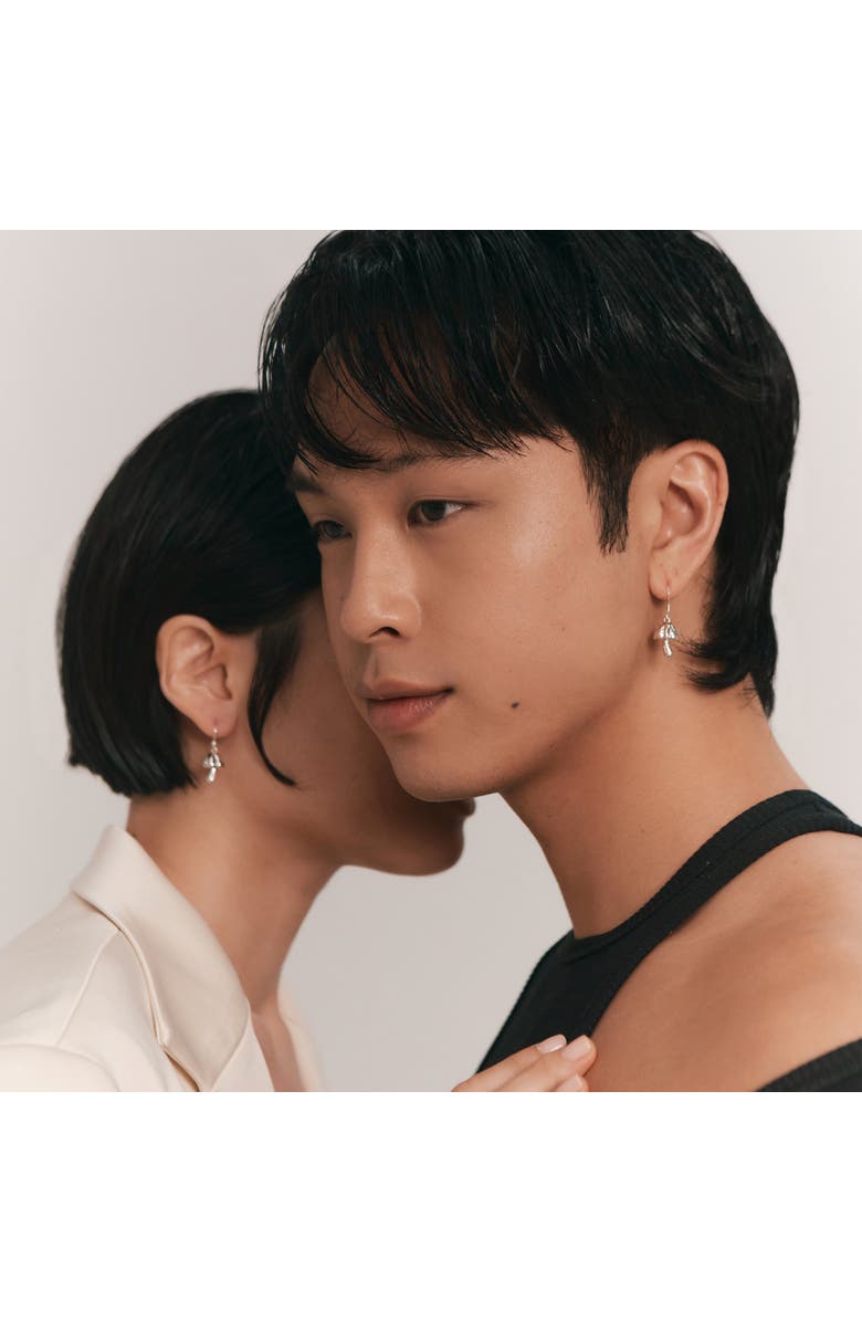 LOUPN Choco Mushroom Earrings, Alternate, color, Silver